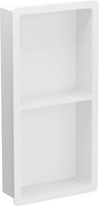 Mexen X-Wall-K półka wnękowa z konglomeratu 62,2 x 30,7 cm, biała - 1900623010