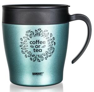 Banquet Podróżny kubek termiczny TAZZA 330 ml,zielono-szary