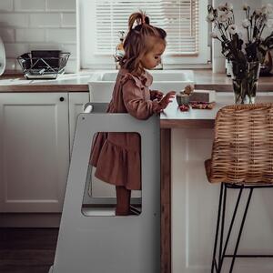 Kitchen Helper Scandi Pomocnik Kuchenny dla Dziecka Szary