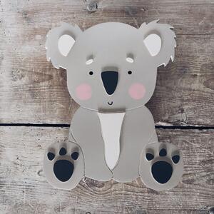 Drewniakowa – Lampka nocna „Koala” – wisząca dekoracja ścienna dla dzieci