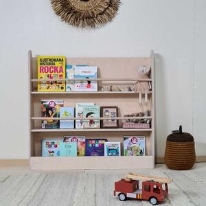 Drewniany regał biblioteczka dla dzieci
