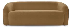 Musztardowa sofa z materiału bouclé 193 cm Elina – Bobochic Paris