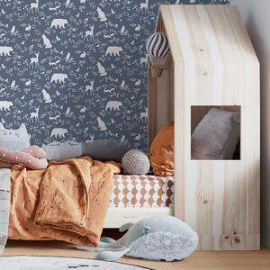 Tapeta do pokoju dziecka Forest Animals Blue