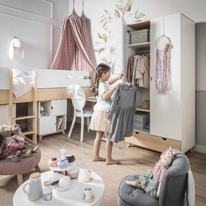 Drewniane łóżko podniesione dla dzieci 90 cm Minimondo