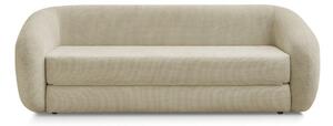 Szarobrązowa rozkładana sofa z tkaniny szenilowej 228 cm Neyo – Bobochic Paris