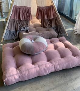 Lniany Zakątek – ręcznie pikowany materac do zabawy Rose