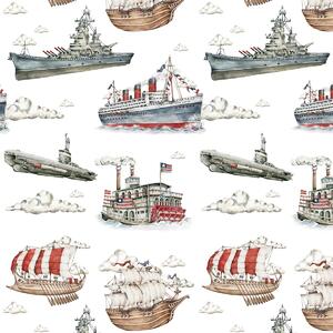Tapeta do pokoju dziecka Ships Color / Industrial Evolution