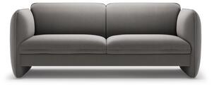 Ciemnoszara aksamitna sofa 204 cm Georgia – Micadoni