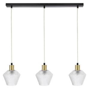 Nowoczesna lampa wisząca z kryształowymi kloszami - D273 T5-A99