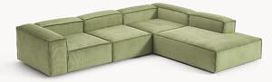 Narożna sofa modułowa XL ze sztruksu Lennon (4-osobowa)
