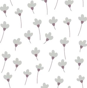 Tapeta do pokoju dziecka SIMPLE Daisies White