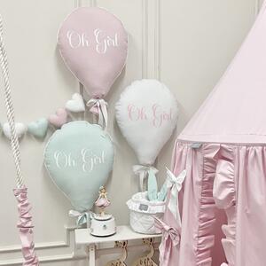 Bawełniana poduszka balon z napisem Oh Girl
