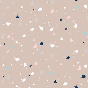 Tapeta dla dzieci SIMPLE terazzo mocca