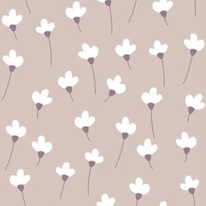 Tapeta dla dzieci SIMPLE Daisies Powder Pink