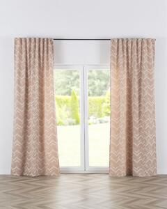 Zasłona BASIC na taśmie marszczącej 130x280 cm beżowo-czerwony 1szt