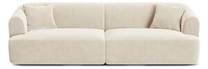 Beżowa aksamitna sofa 255 cm Campi – Cosmopolitan Design