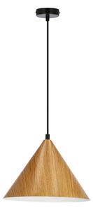 Lampa wisząca z kloszem imitującym drewno jasny dąb - 6X D281 Z2-L76