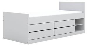 Pojedyncze łóżko z materacem i 4 szufladami 90x200 S6-F24