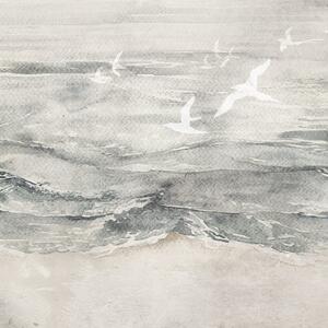 Tapeta Artystyczna Malumi On The Sea - Neutral