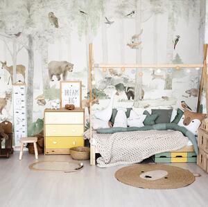 Tapeta dla dzieci Malumi _ WOODLET FAMILY Green