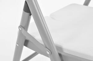 Zestaw mebli składany biały catering stół 150 cm i 6 krzeseł
