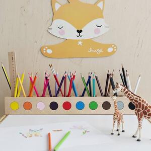 Pojemnik sorter na kredki 10/12 kolorów Montessori