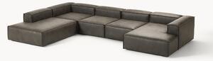 Sofa modułowa XL ze skóry z recyklingu Lennon