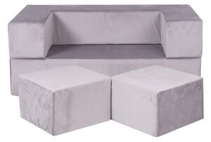 Sofa do pokoju dziecka Szara