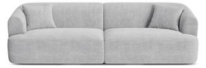Jasnoszara sztruksowa sofa 255 cm Campi – Cosmopolitan Design