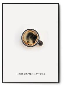 Plakat MAKE COFFEE NOT WAR