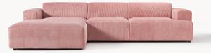 Sofa narożna ze sztruksu Melva (4-osobowa)