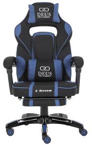 Fotel Gamingowy DEUS X-Stream Blue z tkaniny