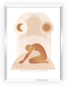 Obraz Yoga Figures II 30x40cm copper