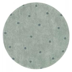 Dywan Bawełniany Do Prania Round Dot Sage Ø140cm