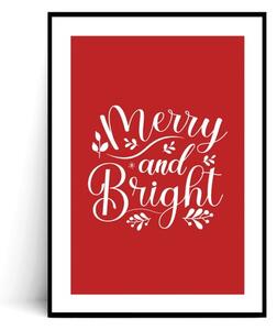 Plakat MERRY AND BRIGHT no.1