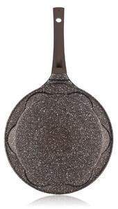Banquet Patelnia do racuchów z powierzchnią nieprzywierającą Granite Brown Smile, 26 cm