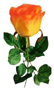 Sztuczna róża, pomarańczowy, 69 cm