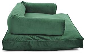 Legowisko kanapa dla małego psa LUX 70x50 cm S - zielone