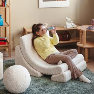 Fotelik pufa dla dziecka Moon Cream White Wigiwama