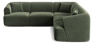 Zielony aksamitny narożnik Campi – Cosmopolitan Design