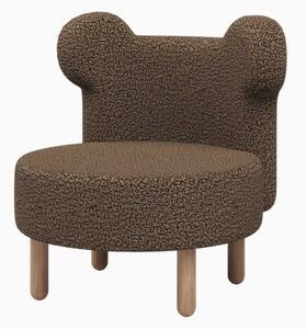 Tapicerowany fotelik dla dzieci Teddy Brown