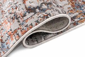 Brązowo szary dywan w nowoczesny wzór - Hamo 4X