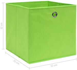 Zielony zestaw pudełek z tkaniny 4 sztuki - Fiwa 4X