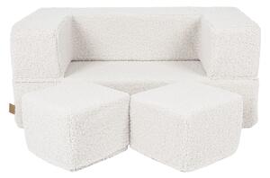 Modułowa sofa do pokoju dziecka Bearly Cube Biała