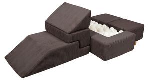 Plac zabaw sofa dla dzieci Aesthetic Bricks Brąz
