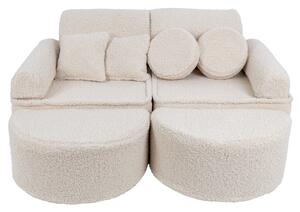 Sofa modułowa do pokoju dziecka Pocket Max Bearly Kremowa