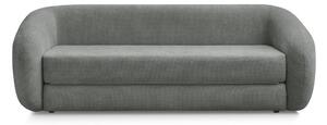 Ciemnoszara rozkładana sofa z tkaniny szenilowej 228 cm Neyo – Bobochic Paris