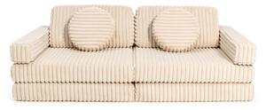 Modułowa sofa do pokoju dziecka plac zabaw Pure CORDUROY WAFFLE CREAM