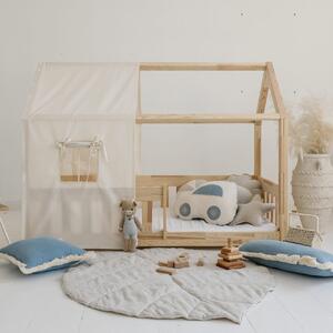 Bawełniany baldachim na łóżeczko domek Raw Cotton