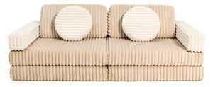 Modułowa sofa do pokoju dziecka plac zabaw Pure CORDUROY WAFFLE BROWN SUGAR